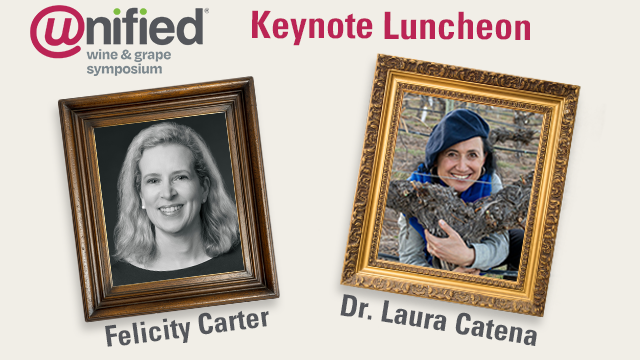 framed photos of Dr. Catena and Felicity Carter