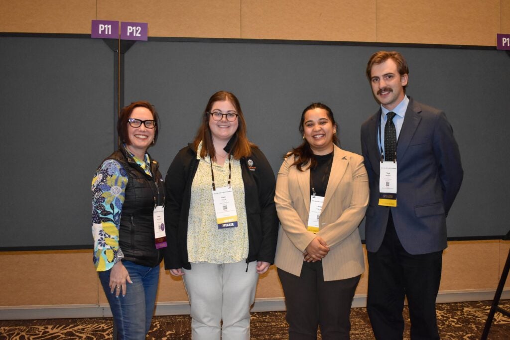 Left to right: Kristen Barnhisel of J. Lohr; Grace E. Lilly of Oregon State University, Corvallis; Anugya Bhattarai of University of Tennessee, Knoxville; and Taran Rowles of The Pennsylvania State University, University Park.